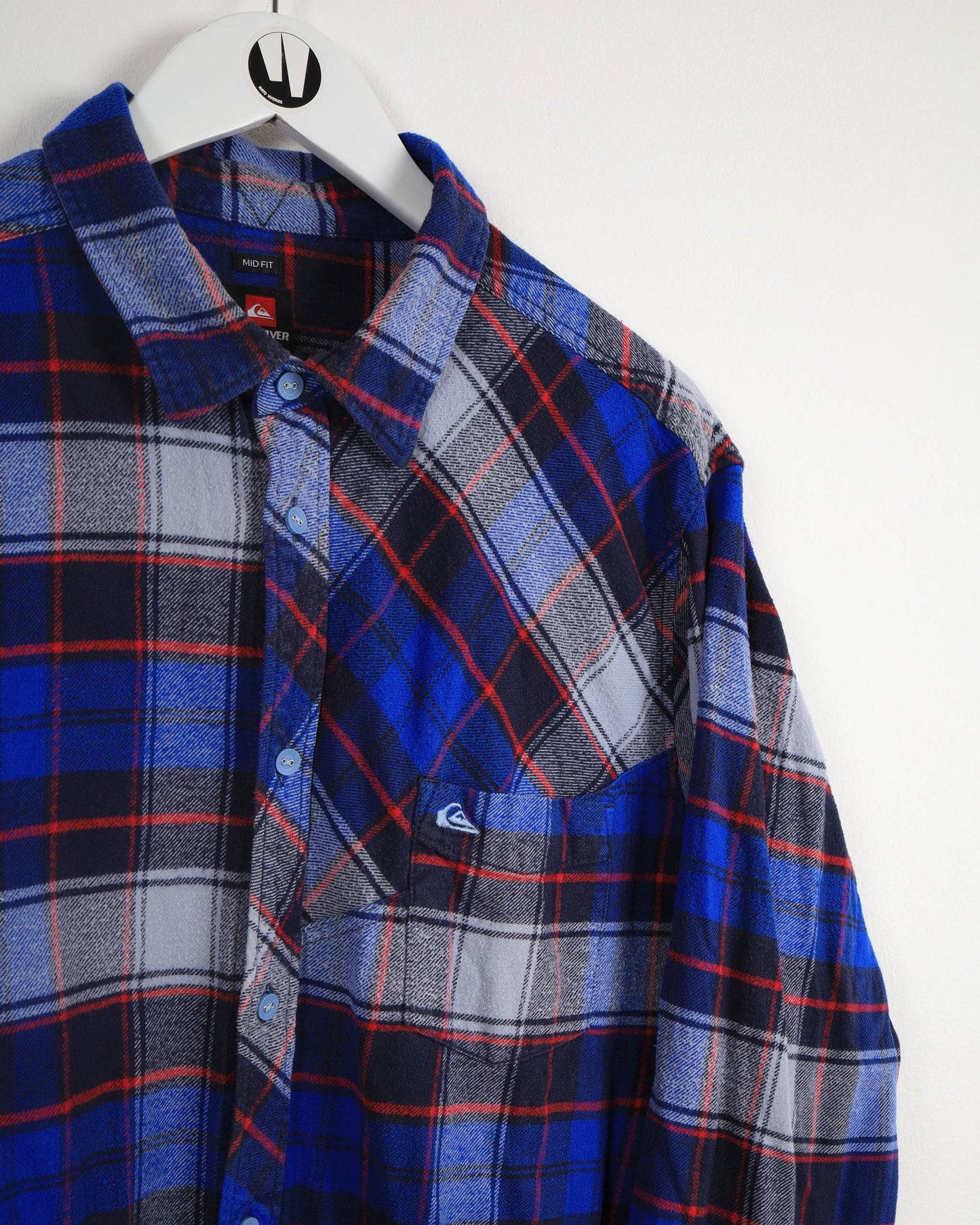Vintage Quiksilver Checked Flannel Long Sleeve Shirt
