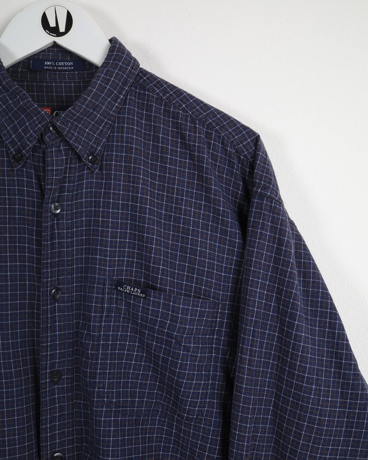 Vintage Chaps Checked Long Sleeve Shirt