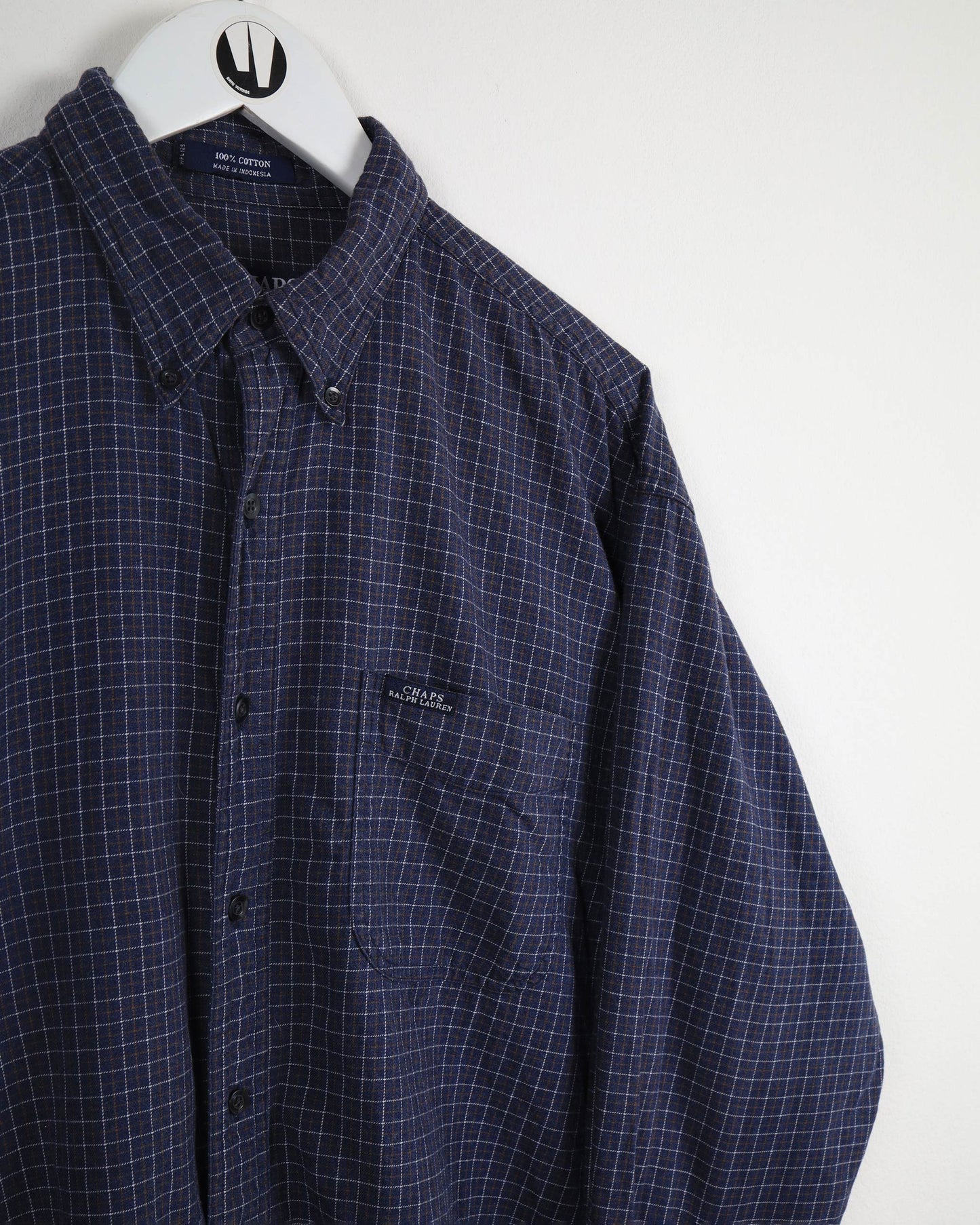 Vintage Chaps Checked Long Sleeve Shirt