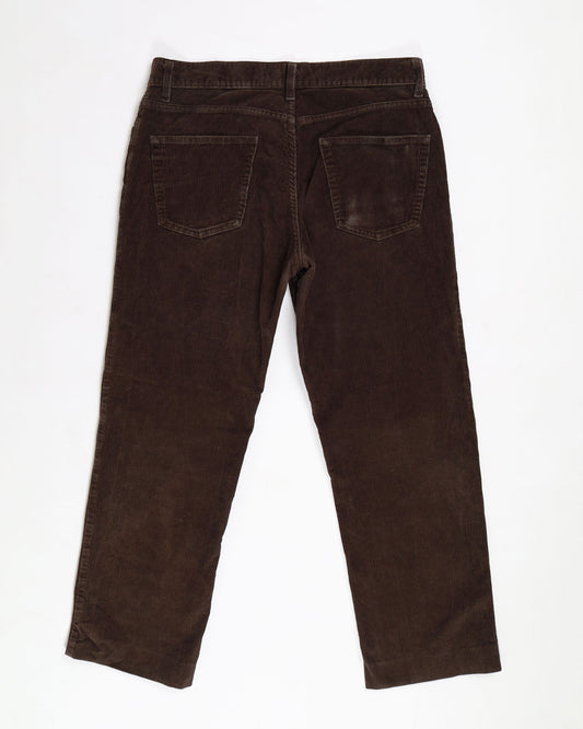 Jeans Sisley in velluto a coste marroni W31