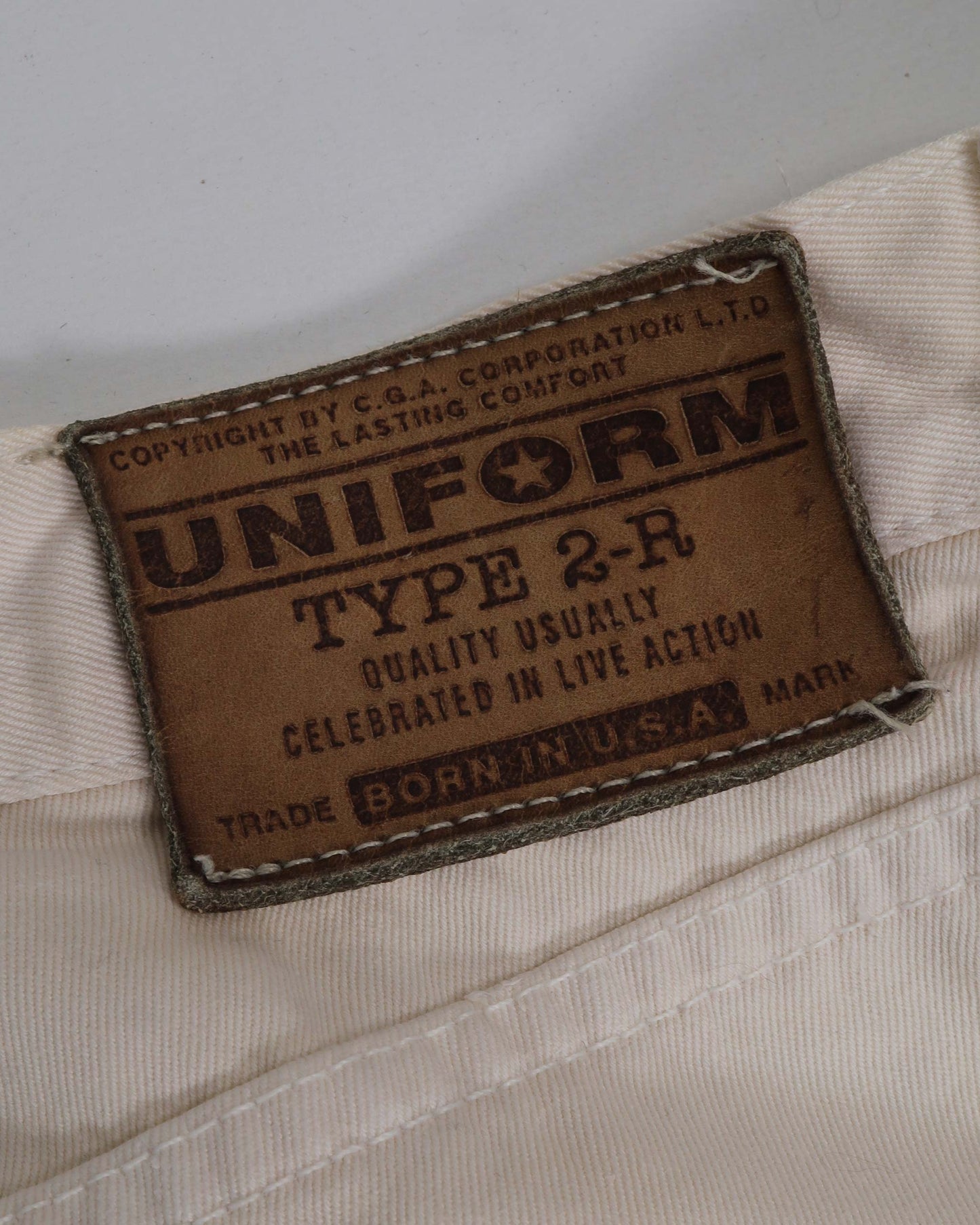 Jeans in denim uniforme vintage