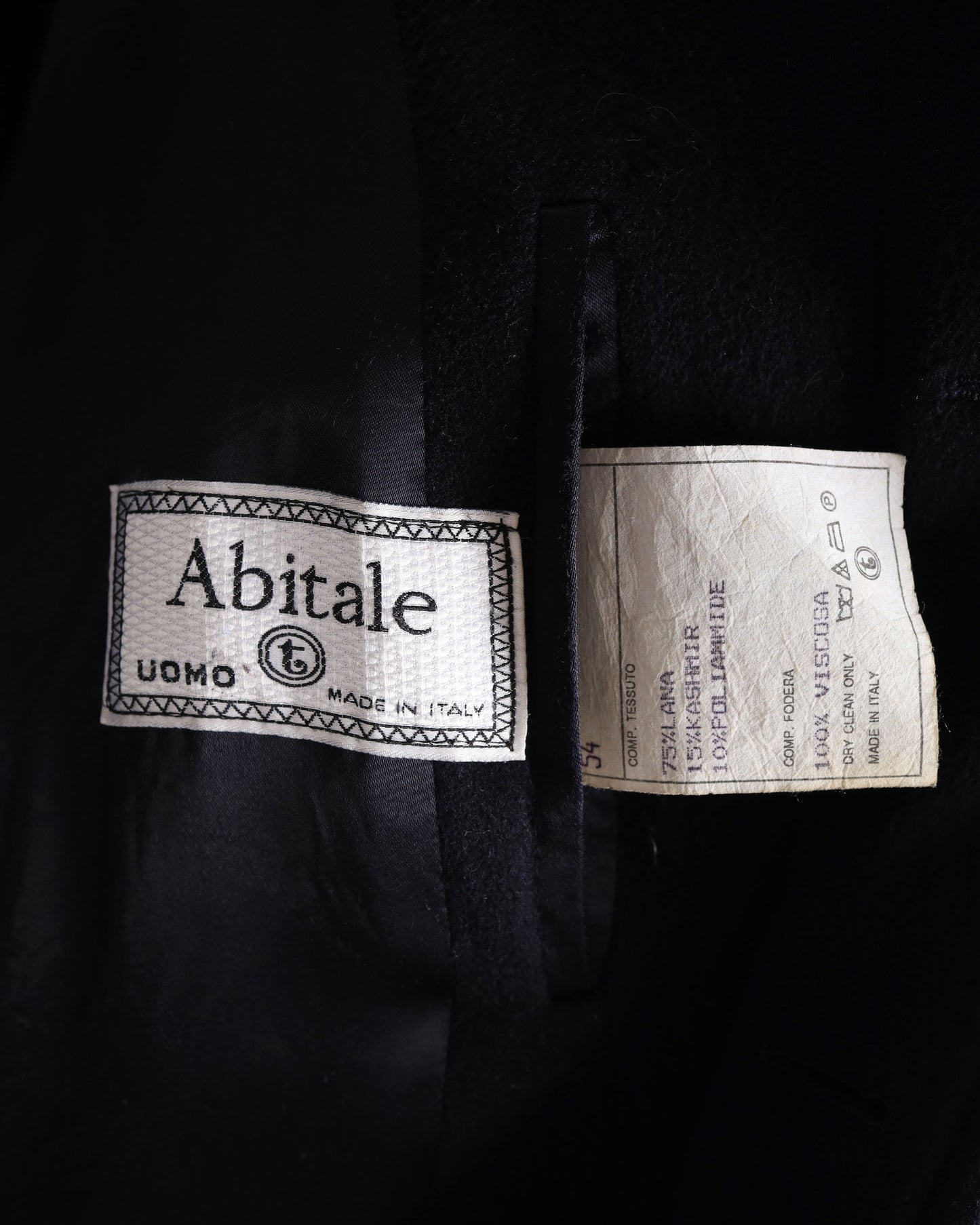 Cappotto lungo vintage Abitale in lana
