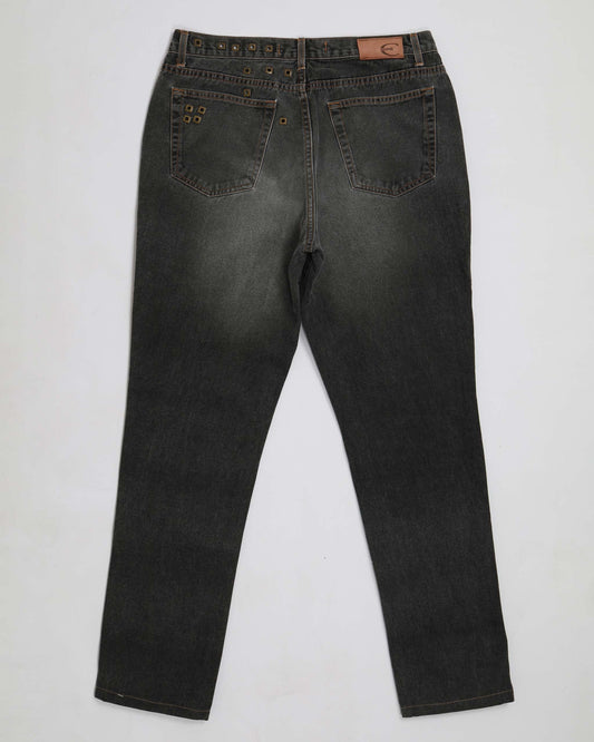 00s Just Cavalli Straight Fit Denim Jeans in Black