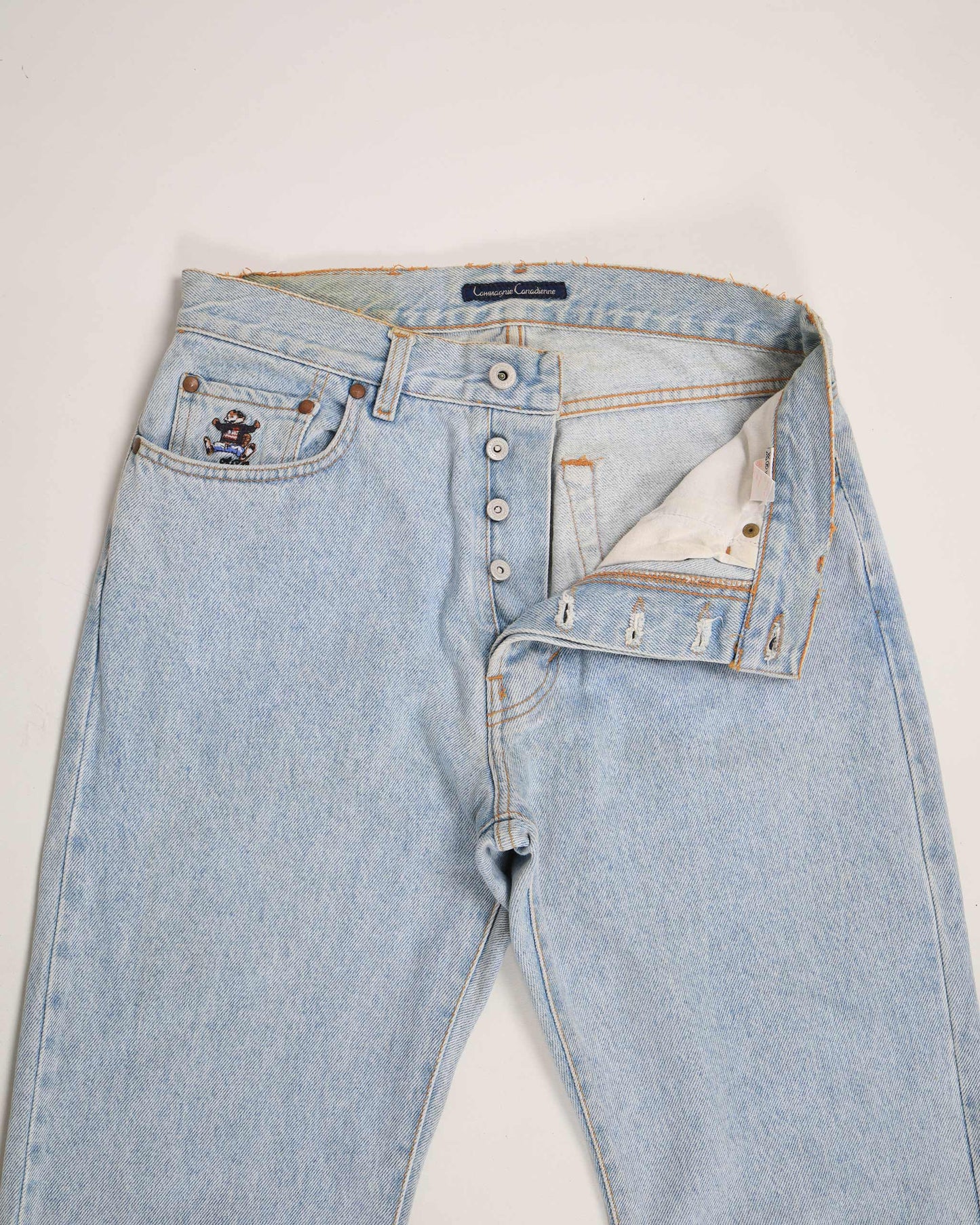 Jeans vintage in denim a vita alta della Compagnie Canadienne