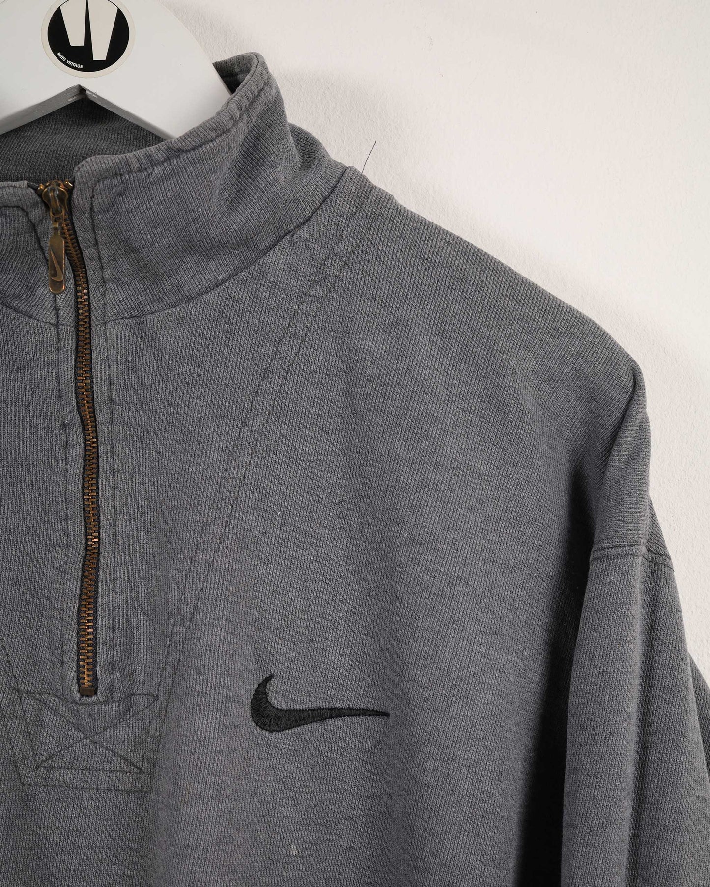 Felpa Nike vintage anni '90 con zip a ¼