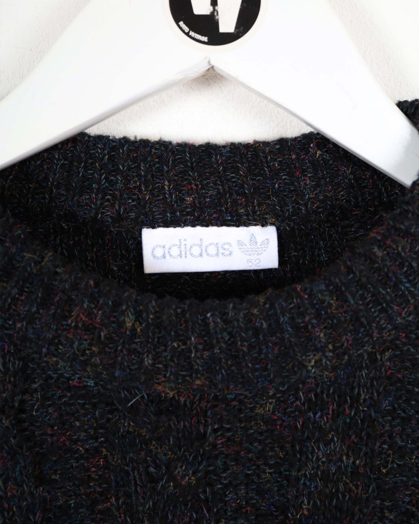 Maglione lavorato a maglia vintage della Germania Ovest di Adidas