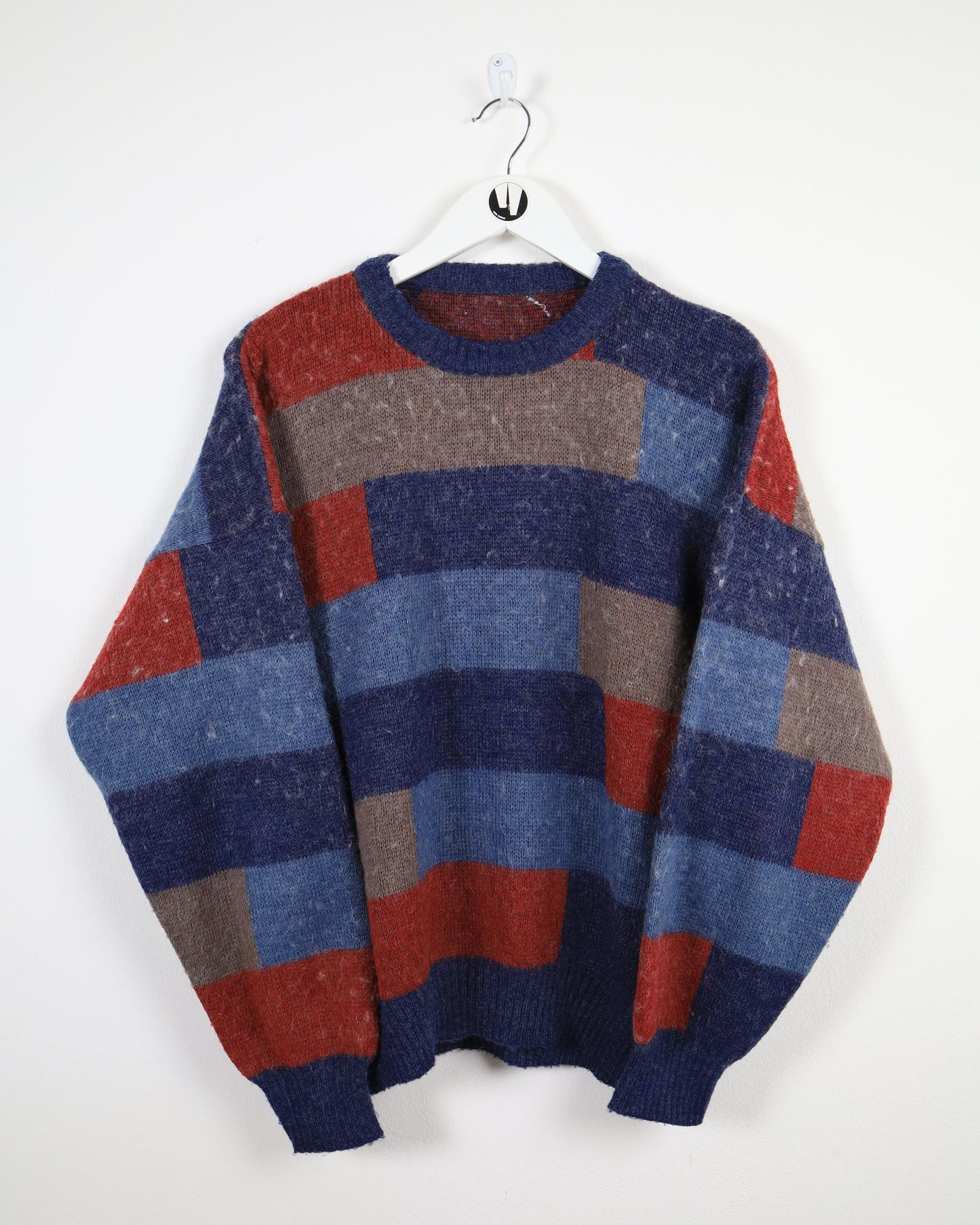 Maglione in lana lavorata a maglia con fantasia vintage