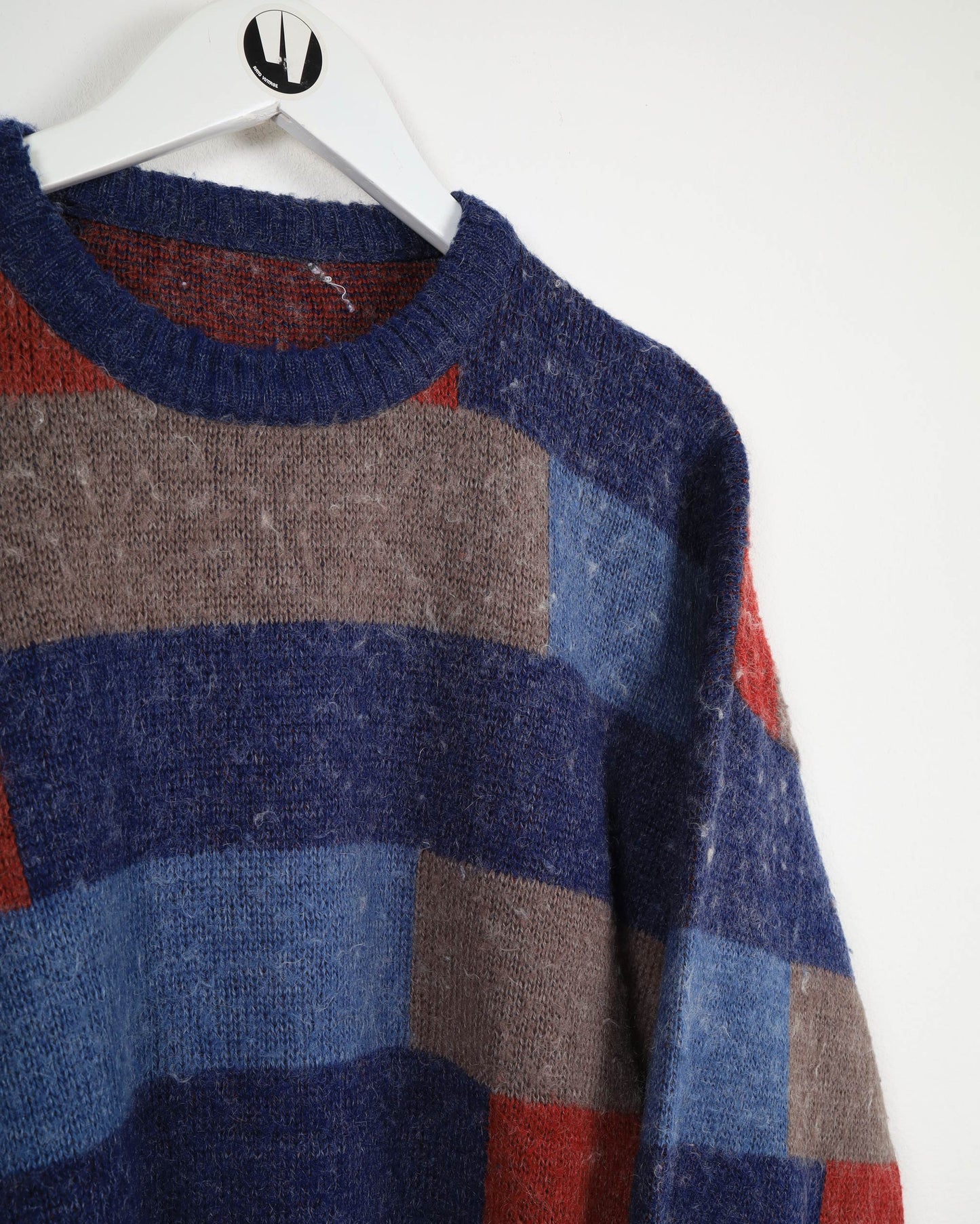 Maglione in lana lavorata a maglia con fantasia vintage