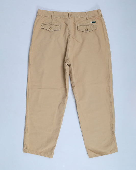 Vintage New Caro Tapered Fit Trousers Beige