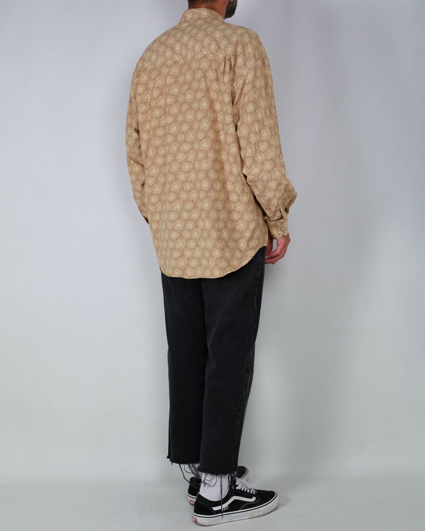 Kaiko Abstract Floral Print Long Sleeve Shirt XL