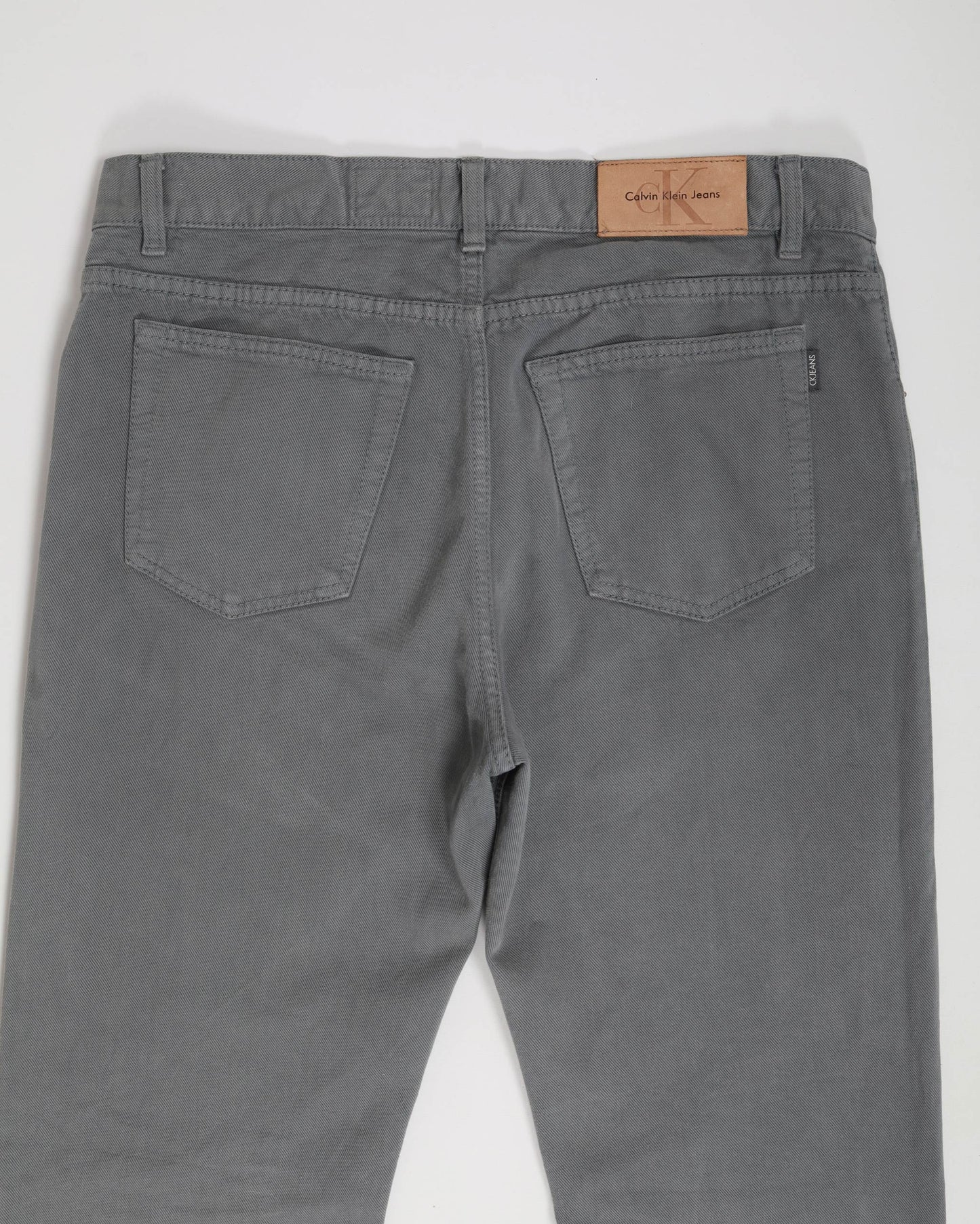 Calvin Klein Straight Fit Denim Jeans Grey 34
