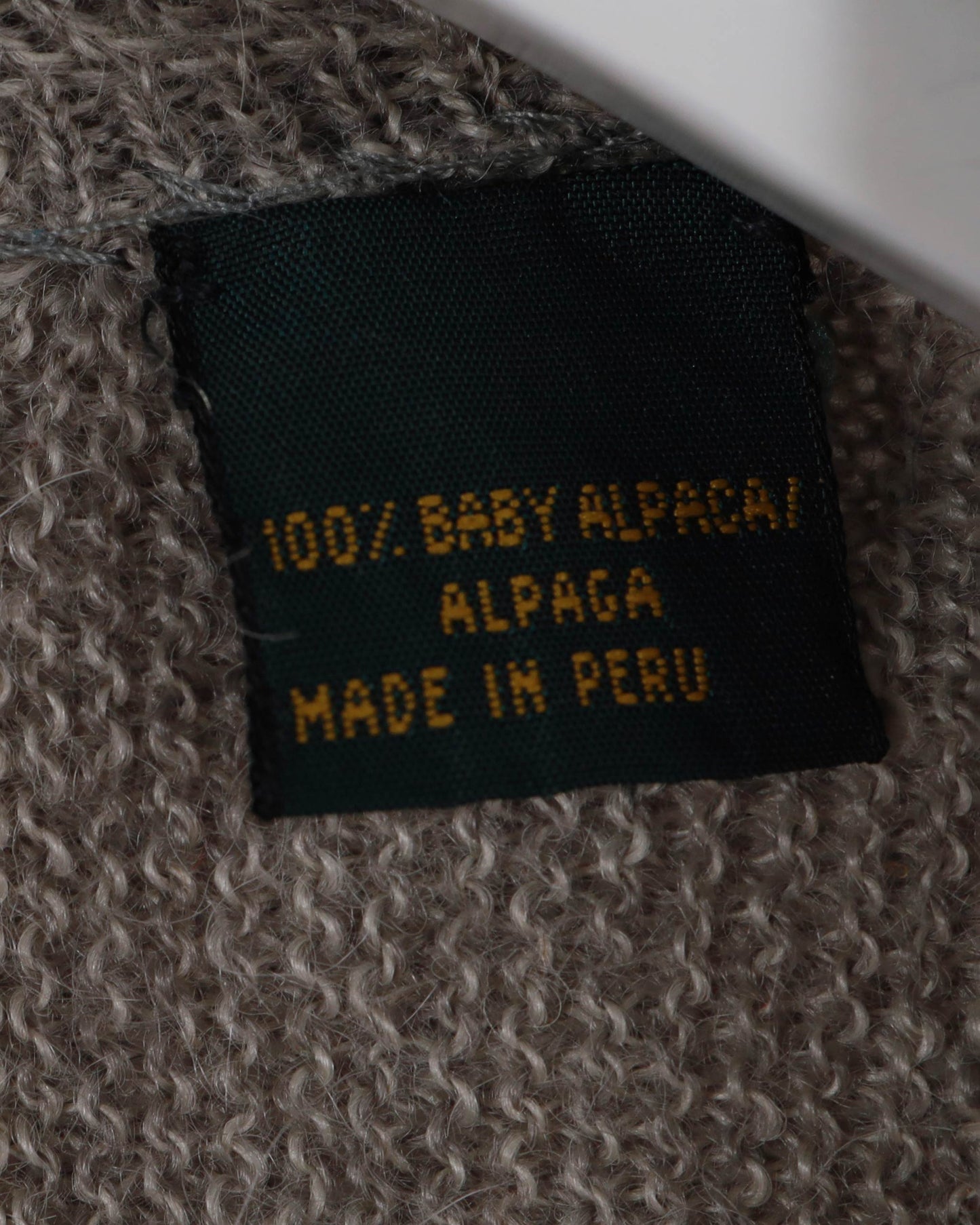 Bobby Jones Knitted Alpaca Wool Cardigan Grey XL