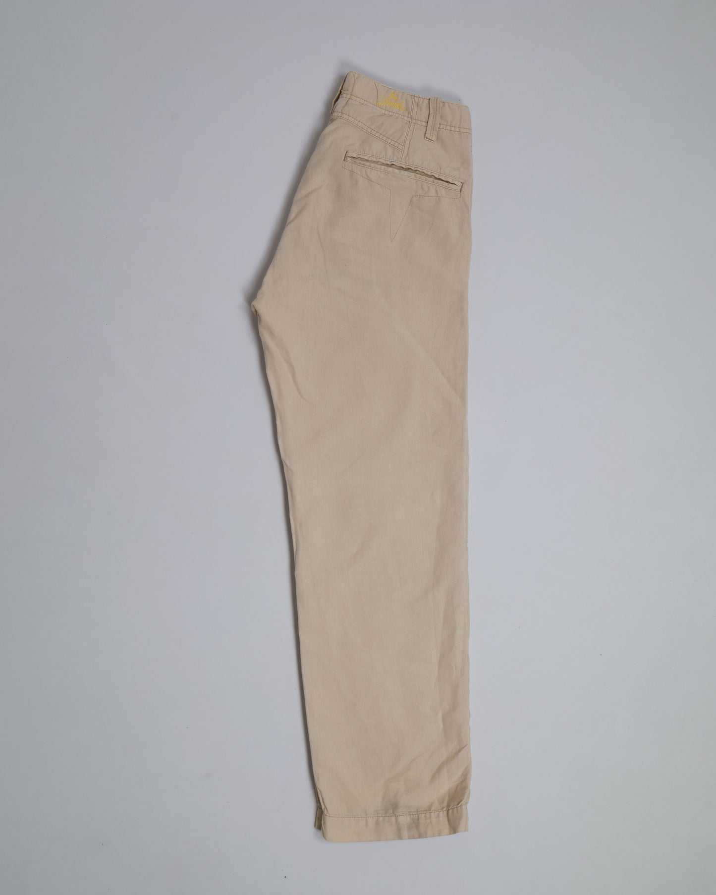 Diesel Straight Fit Linen Trousers in Beige W30