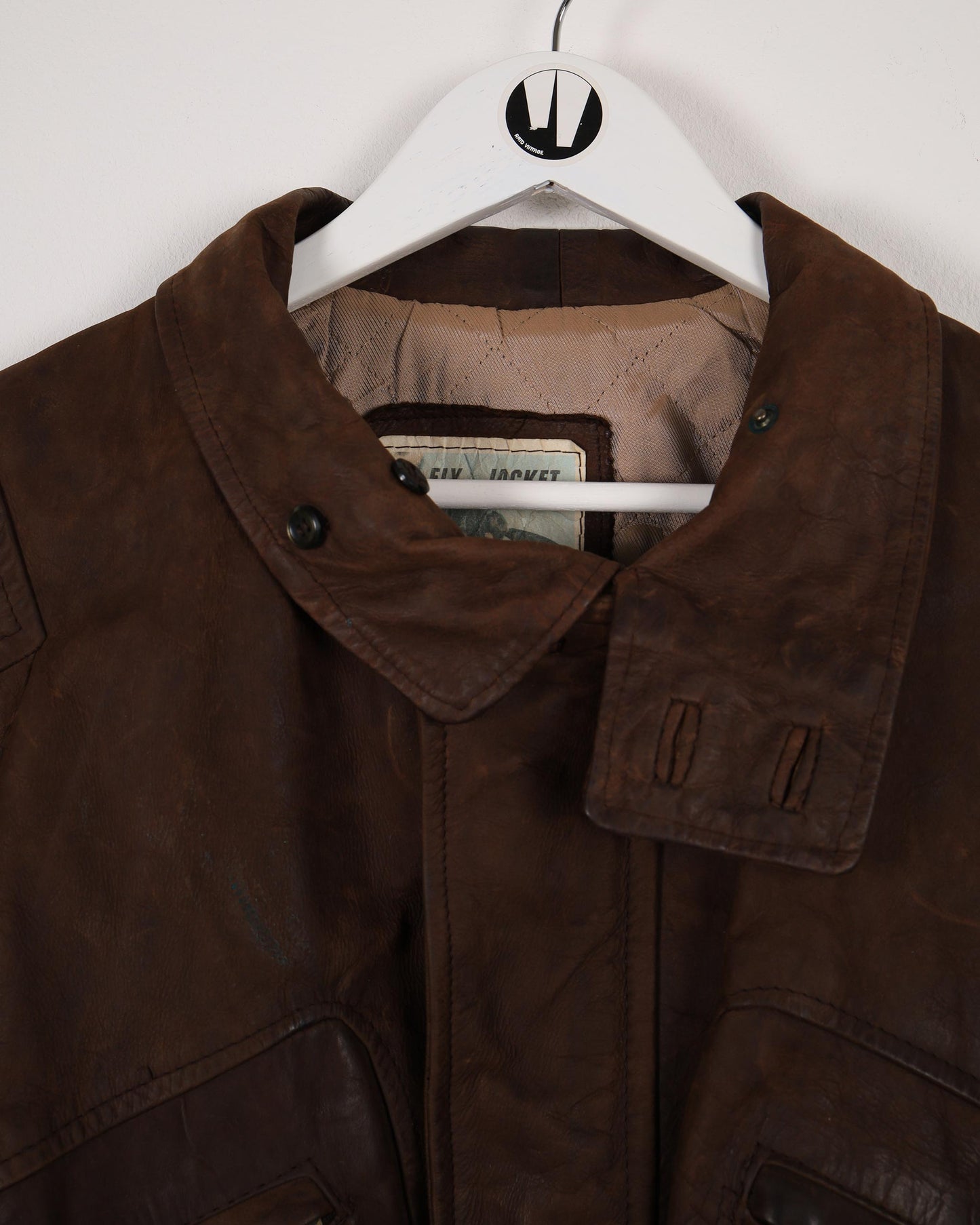 Giacca vintage da mosca, giacca in pelle bomber da aviatore con pelliccia sul collo rimovibile