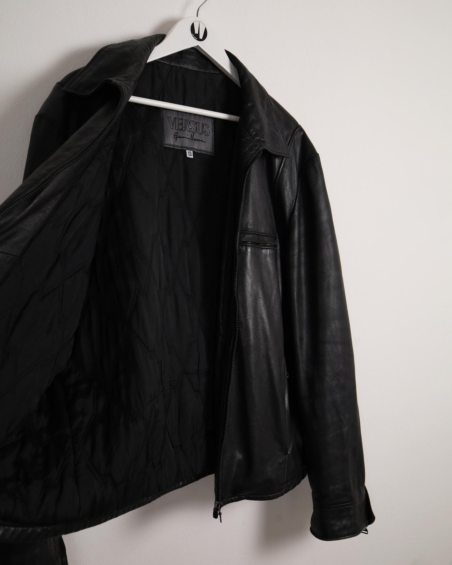 Gianni Versace Versus Vintage Leather Bomber Jacket