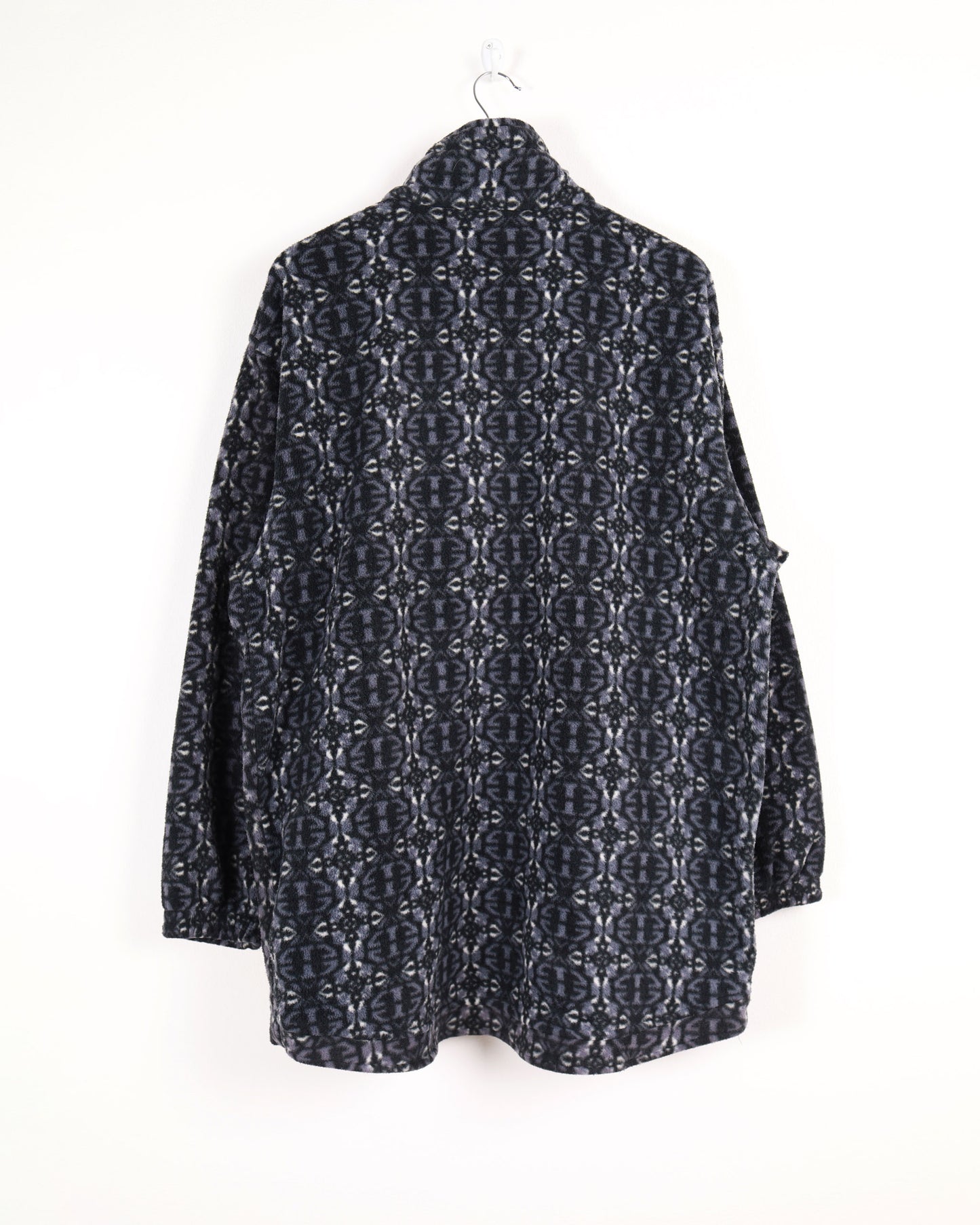 Etirel ¼ Zip Patterned Oversized Pullover Fleece
