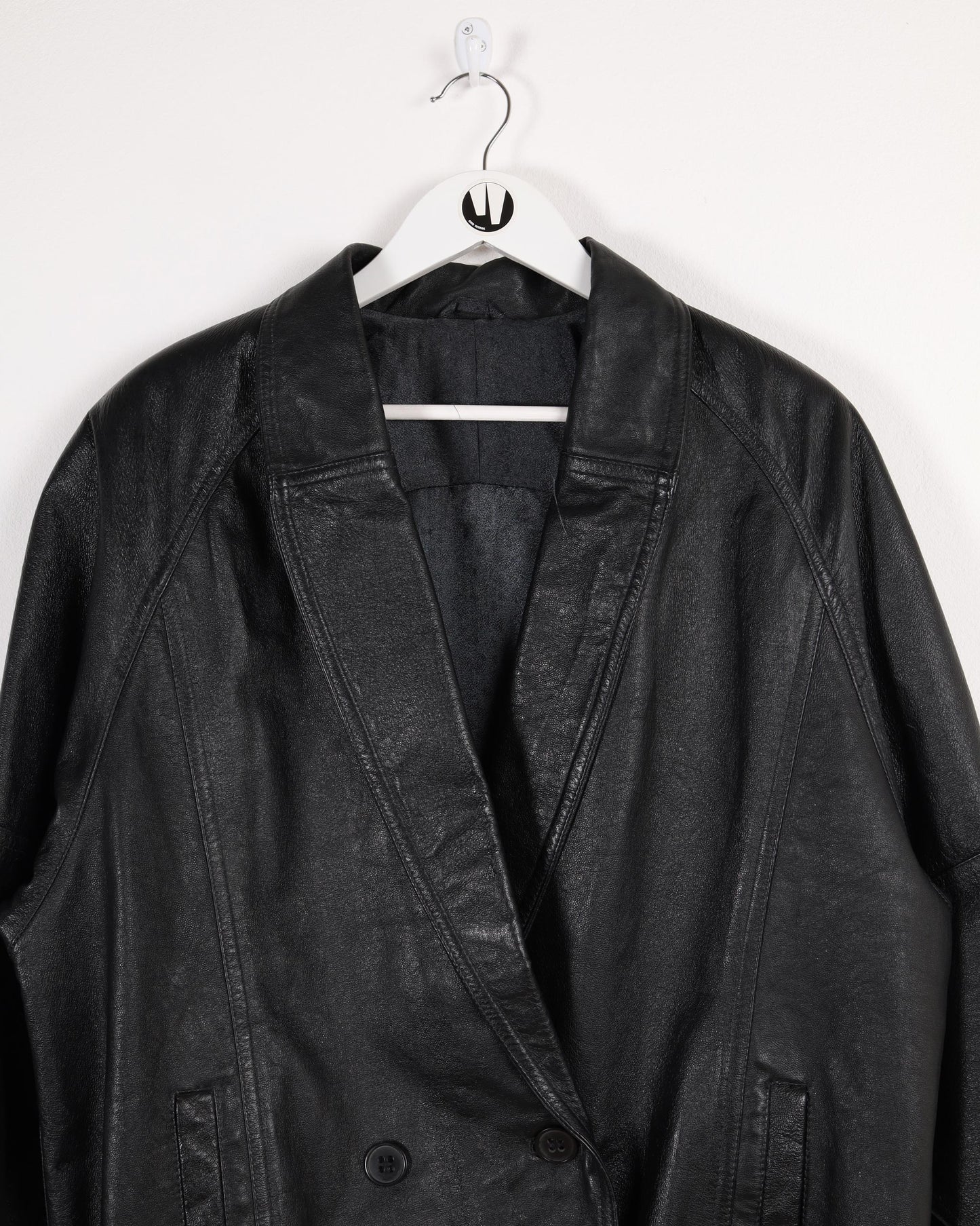 W’ Prumpo Leather Jacket Black L