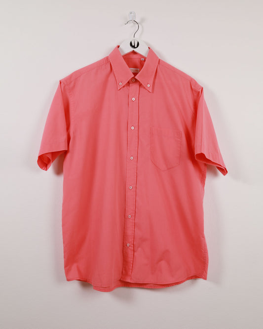 00s Officina Della Camicia Short Sleeve Shirt in Pink XL