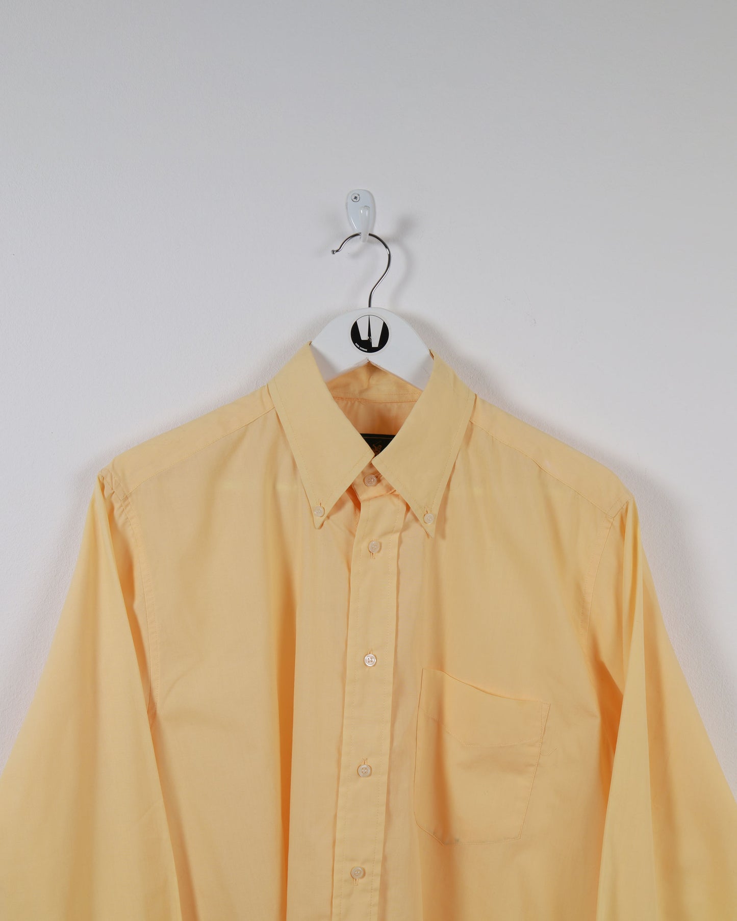 Oxer Button Up Long Sleeve Shirt in Yellow L