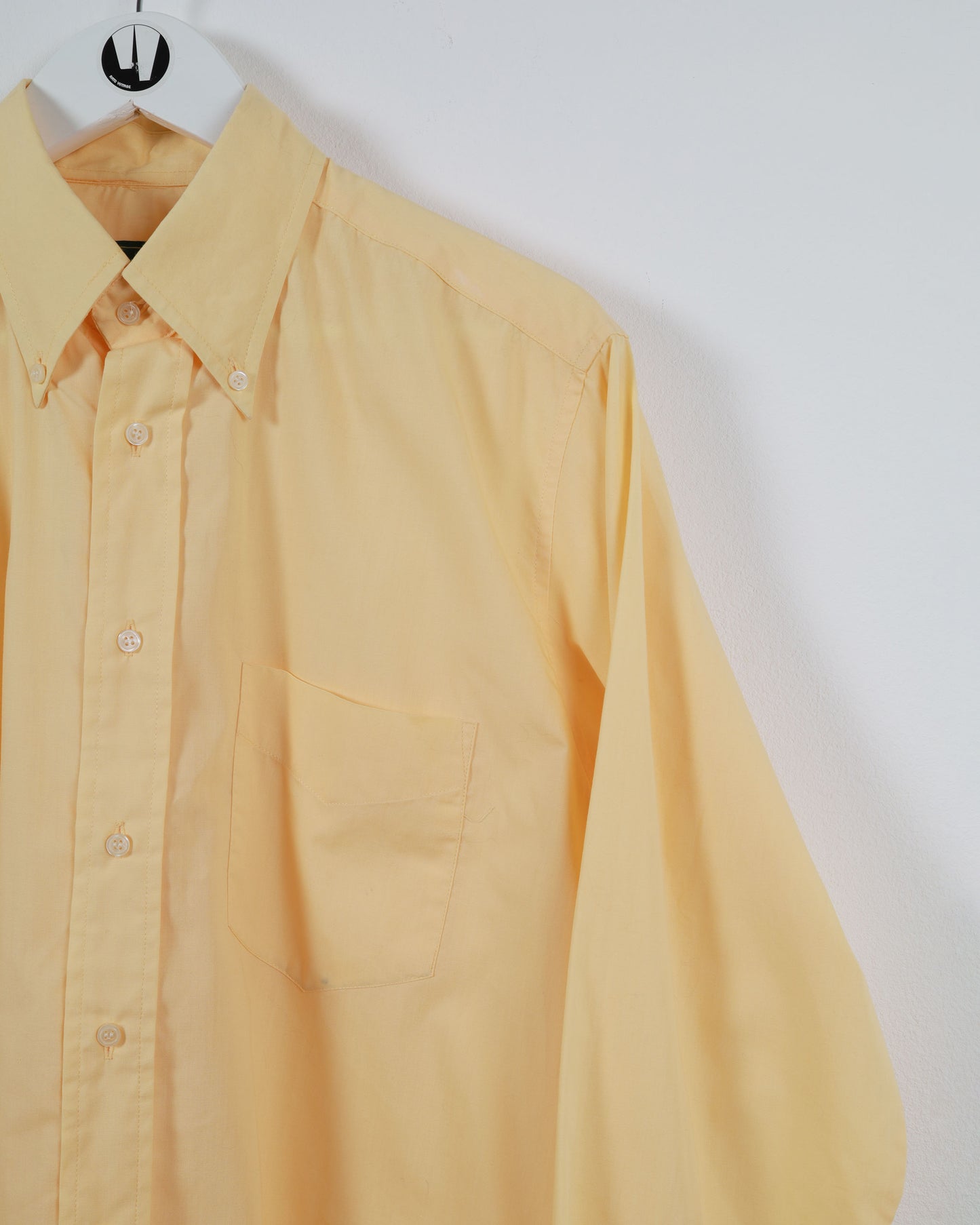 Oxer Button Up Long Sleeve Shirt in Yellow L