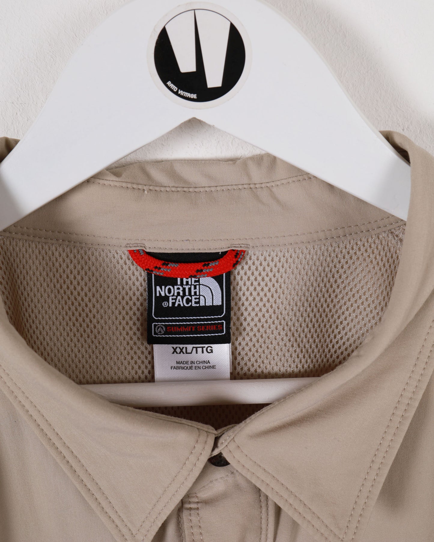Giacca camicia leggera beige in nylon con bottoni della serie Summit The North Face XXL