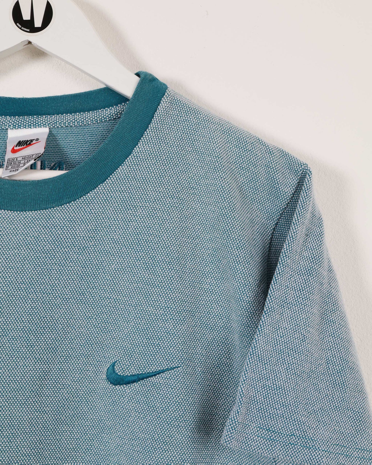 Nike Crewneck Dot T-Shirt Teal Blue S