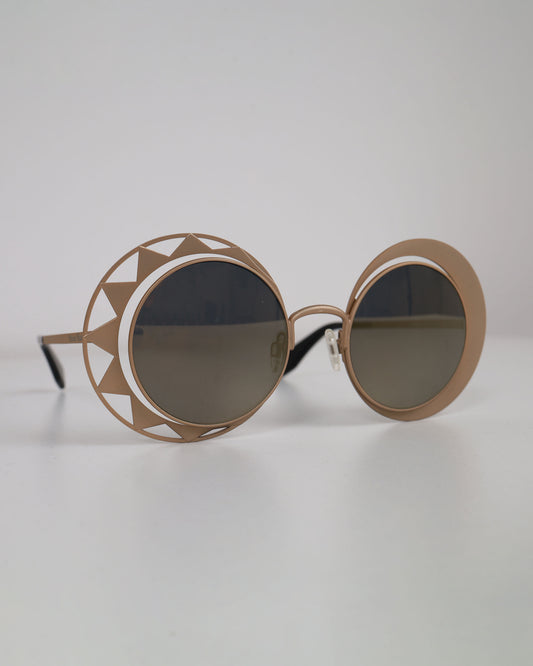 Vivienne Westwood 964/S01 Sun and Moon Round Sunglasses Golden