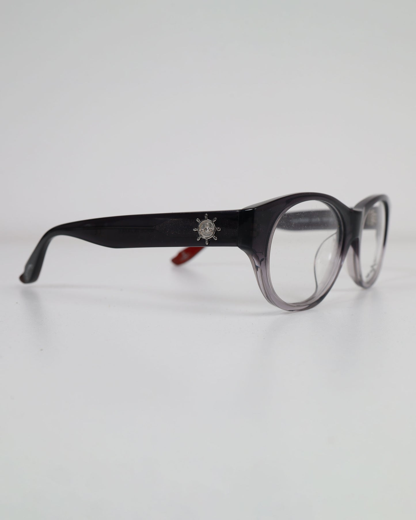 Vivienne Westwood Anglomania Three-Dimensional Pattern Glasses Black/Red
