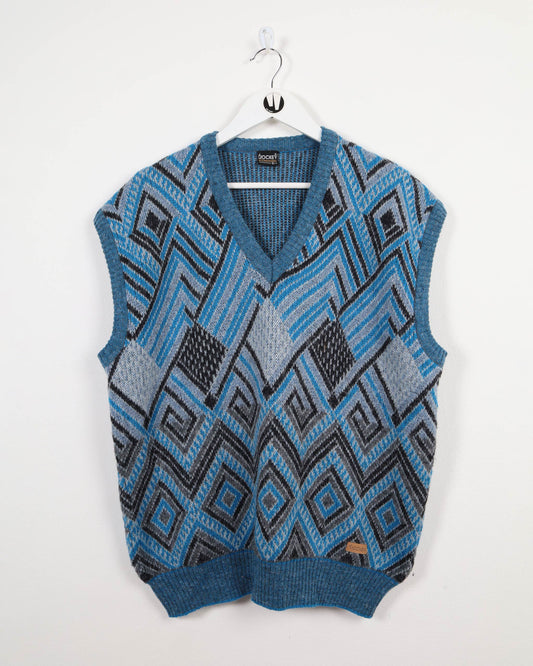 Vintage Jockey V-Neck Knit Gilet Vest