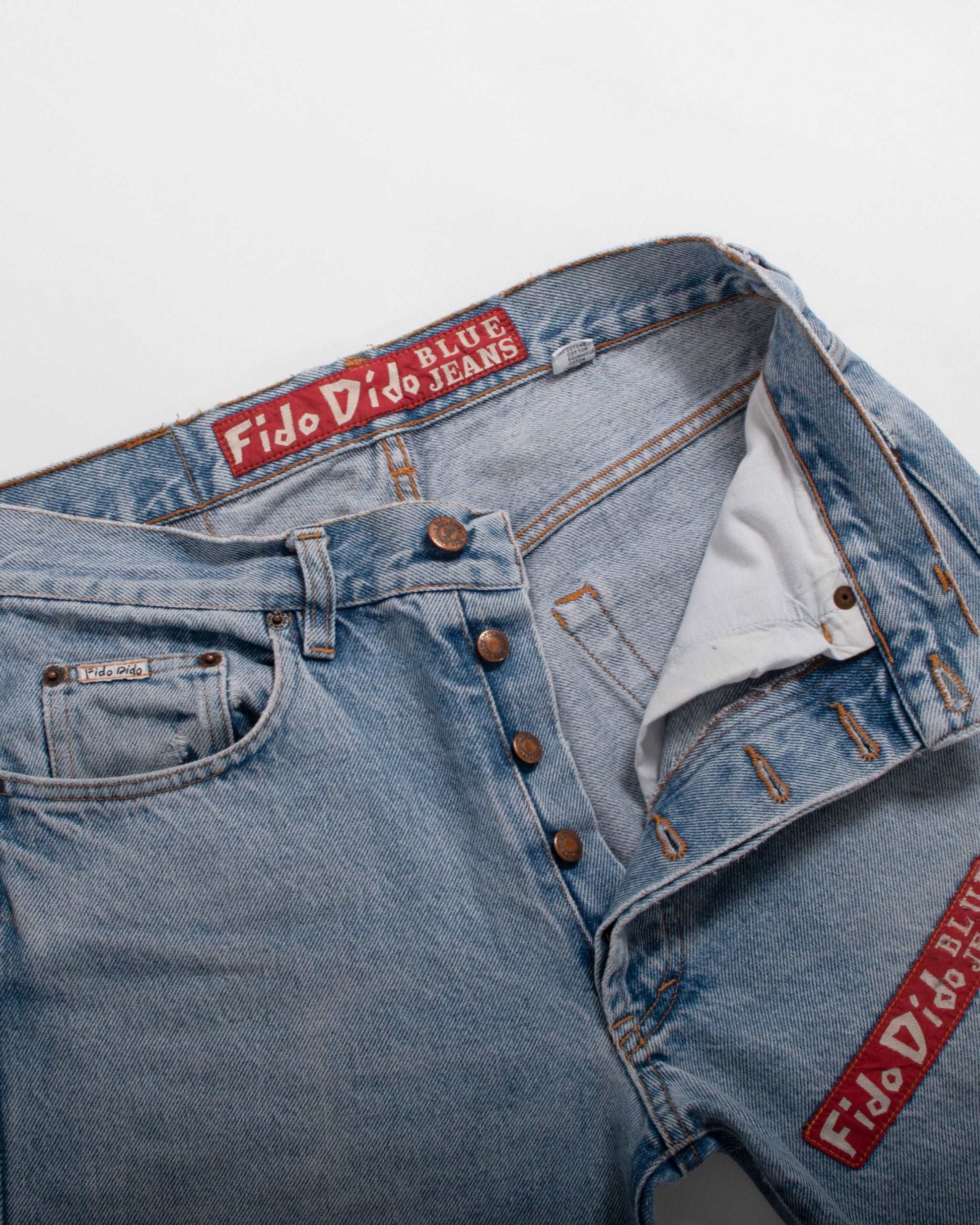 Vintage Fido Dido denim blue jeans