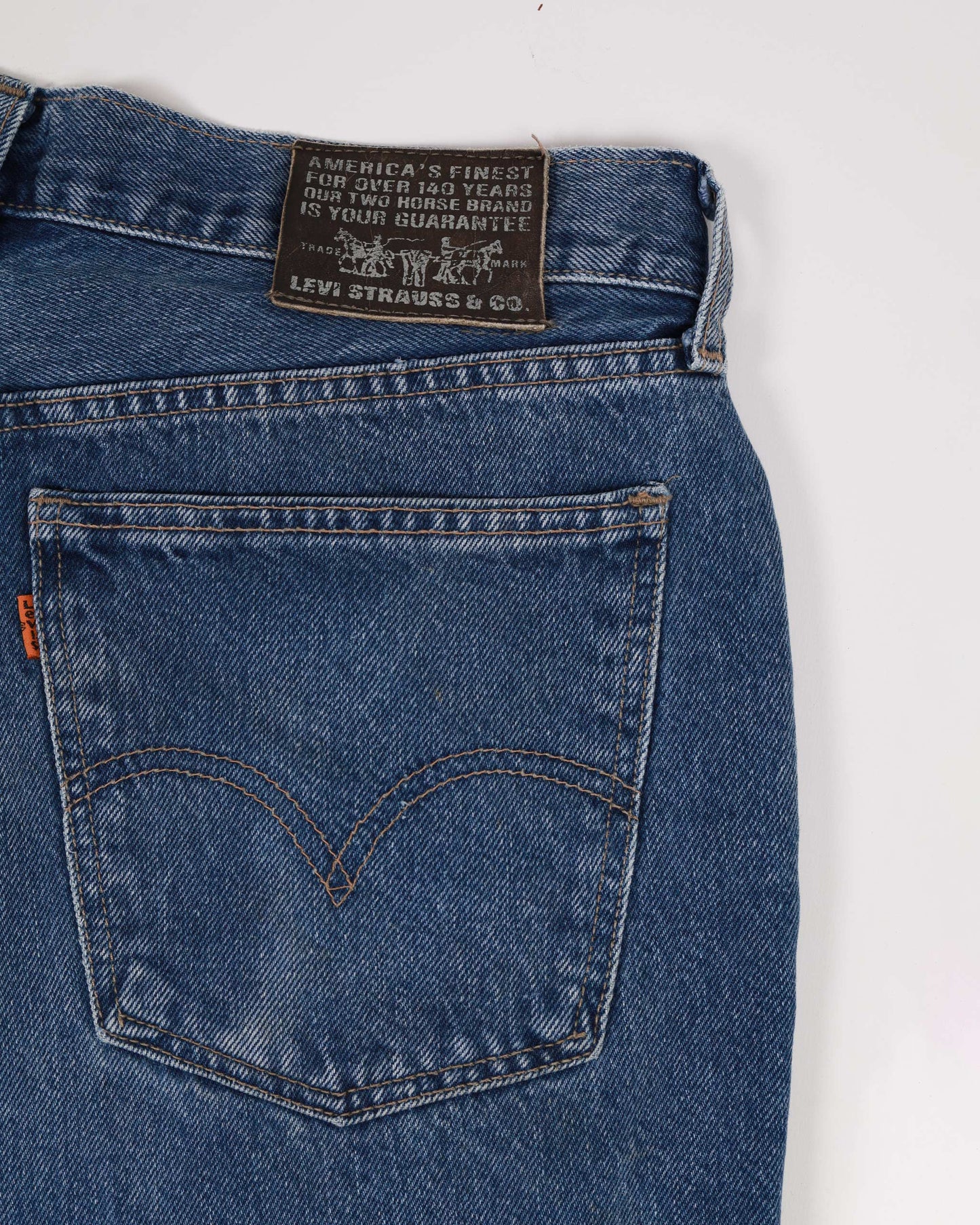 Levi’s 412 Orange Tab Tapered Fit Denim Jeans Blue W32