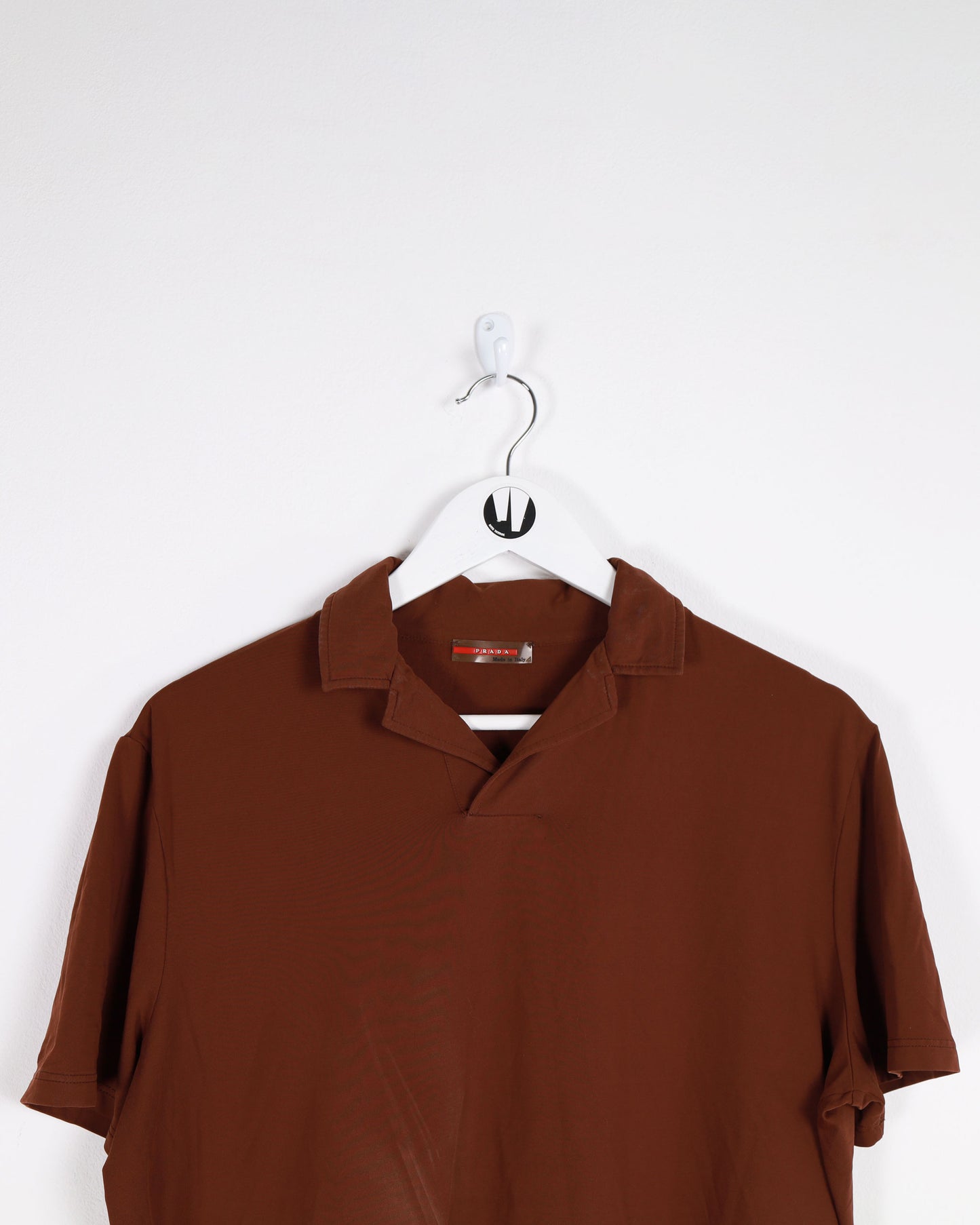 W’ Prada Button T-shirt Burgundy